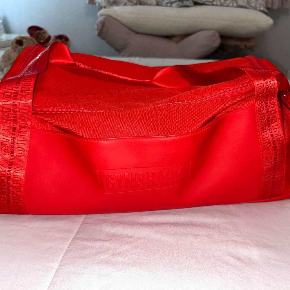 Red Gymshark Duffel Bag